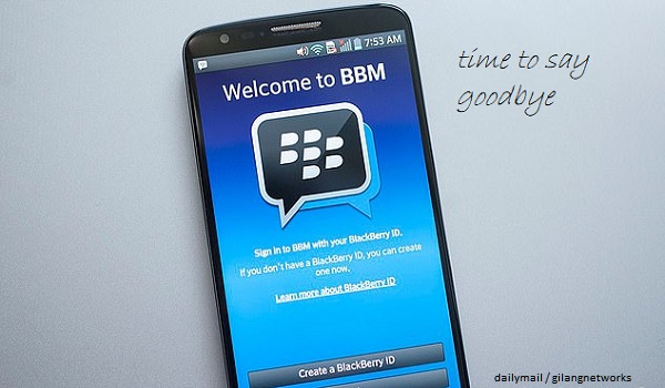 BBM Hentikan Layanan pada 31 Mei
