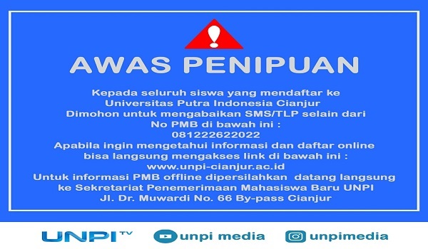Hati-hati Penipuan Bagi Calon Mahasiswa UNPI