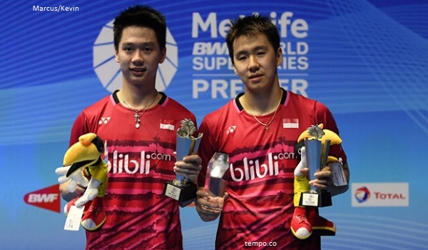 Marcus-Kevin Raih Gelar Pebulu Tangkis Terbaik Dunia versi BWF