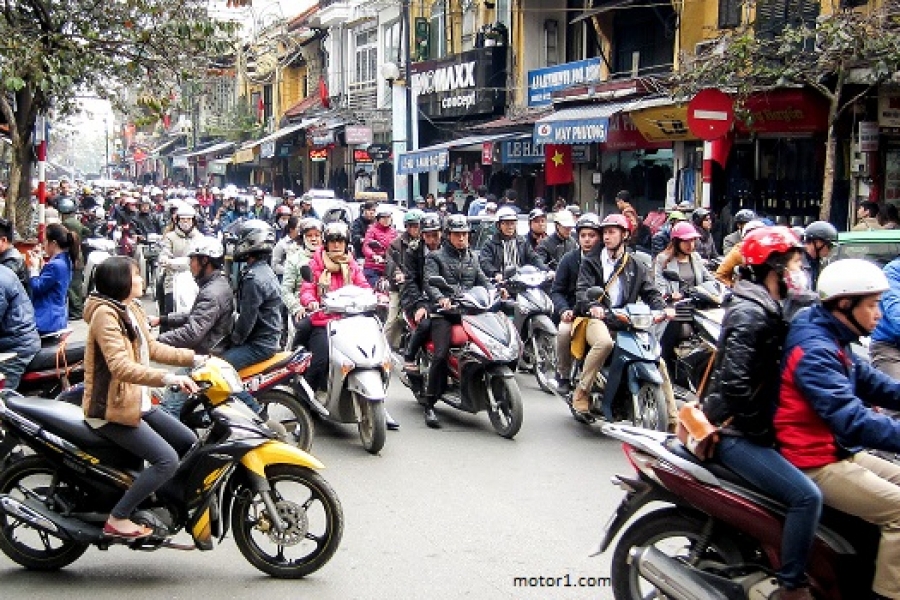 Mulai 2030, Sepeda Motor Dilarang di Hanoi