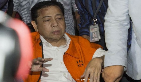Setnov Membisu di Persidangan